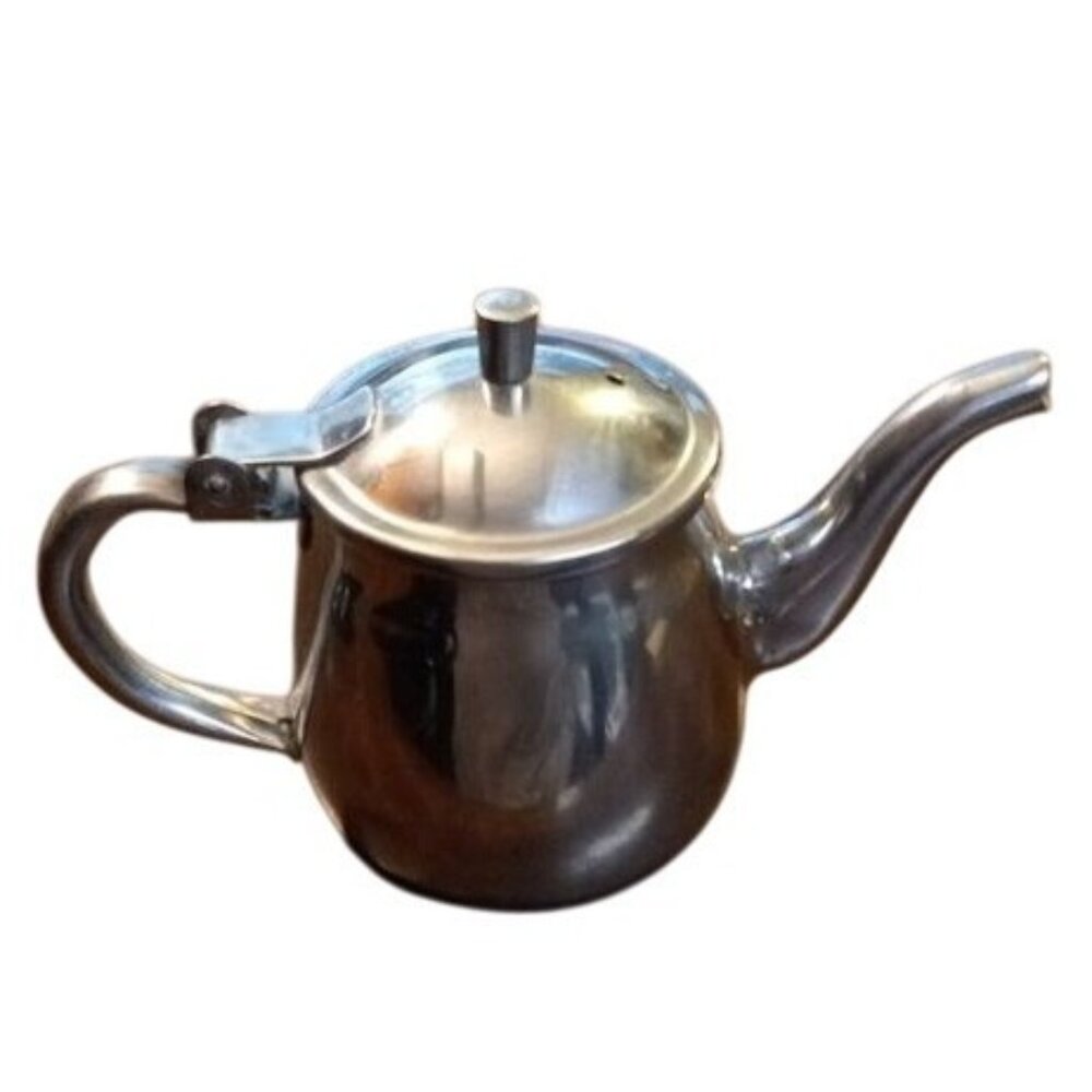 Vintage Vollrath 18-8 Stainless steel 8oz Single Serve Tea Coffee Gooseneck pot
